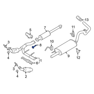 Ford OE - Exhaust Bolt