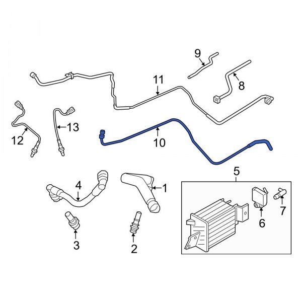 Ford OE FL3Z9D333B Evaporative Emissions System Lines