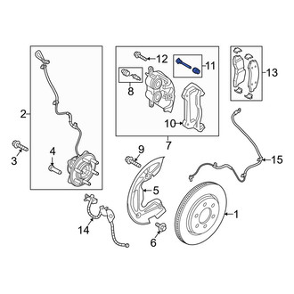 Ford OE - Front Disc Brake Caliper Pin