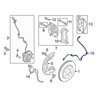 Ford OE - Front ABS Wheel Speed Sensor