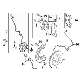 Ford OE - Front Wheel Bearing Dust Cap