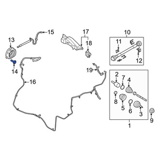 Ford OE - Differential Lock Motor Screw