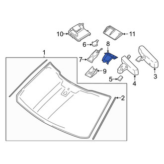 Ford OE - Front Upper Interior Rear View Mirror Cover