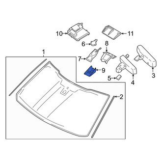 Ford OE - Front Lower Interior Rear View Mirror Cover