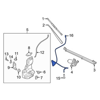 Ford OE - Front Windshield Washer Hose