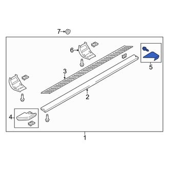Ford OE - Rear Left Running Board End Cap