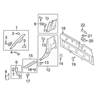Ford OE - Cab - Interior Trim (Side & Rear Trim), (Regular Cab)