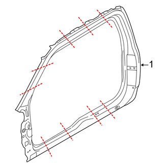 Ford OE - Cab - Aperture Panel (Lariat / SSV / XL / XLT SuperCab)
