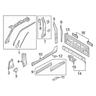 Ford OE - Cab - Back Panel (Lariat / SSV / XL / XLT SuperCab)