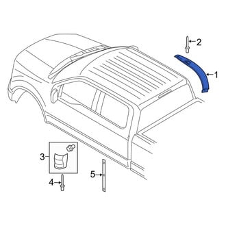 Ford OE - Right Upper Roof Molding
