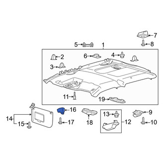 Ford OE - Right Sun Visor Holder