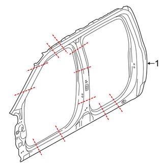 Ford OE - Cab - Aperture Panel (King Ranch / Lariat / Limited / Platinum / Police Responder / SSV / XL / XLT SuperCrew)