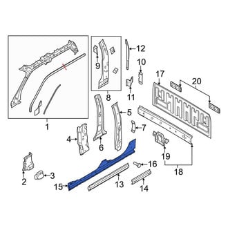 Ford OE - Left Inner Rocker Panel
