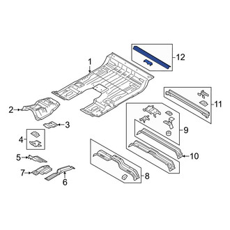 Ford OE - Center Floor Pan Crossmember