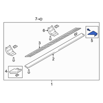 Ford OE - Rear Right Running Board End Cap