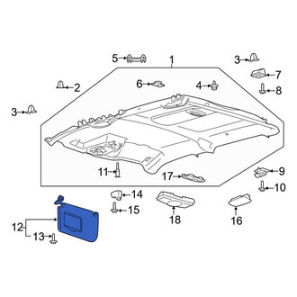 Ford OE - Right Sun Visor