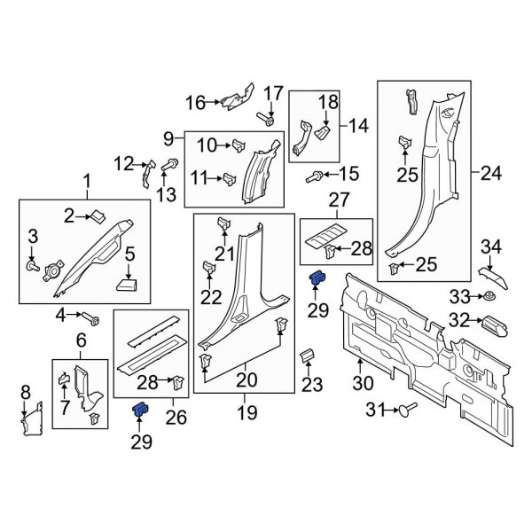 Door Sill Plate Clip