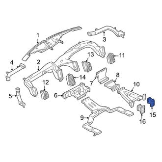 Ford OE - Center Right Dashboard Air Vent