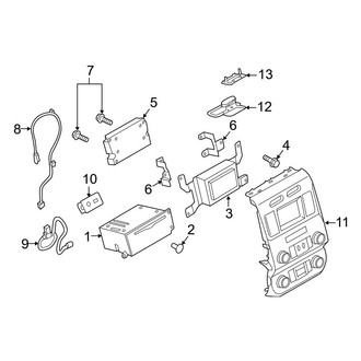 Ford OE - Instrument Panel - Sound System (Receivers & Controls, With Sync Interface 2)