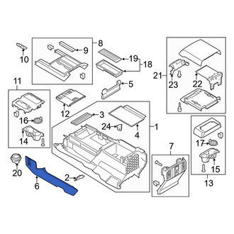 Ford OE - Right Console Trim Panel