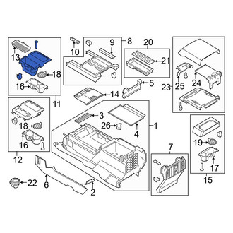 Ford OE - Upper Console Trim Panel