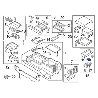 Ford OE - Front Console Mat
