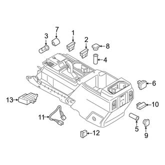 Ford OE - Front Console (Electrical Components), (King Ranch / Lariat / Limited / Platinum / Police Responder / SSV / XL / XLT)