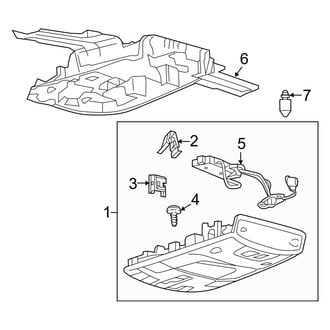 Ford OE - Overhead Console (With Standard Length Console)