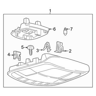 Ford OE - Overhead Console (With Medium Length Console)
