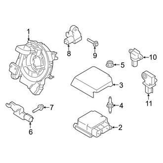 Ford OE - Restraint Systems - Air Bag Components (Modules & Sensors), (King Ranch / Lariat / Limited / Platinum / SSV / XL / XLT)