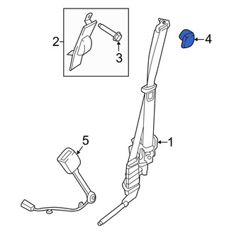 Ford OE - Front Seat Belt Anchor Plate Cover