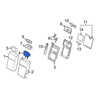 Ford OE - Front Center Headrest Cushion