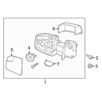 Ford OE - Front Door - Outside Mirrors (W/O Power Fold, W/O Signals)