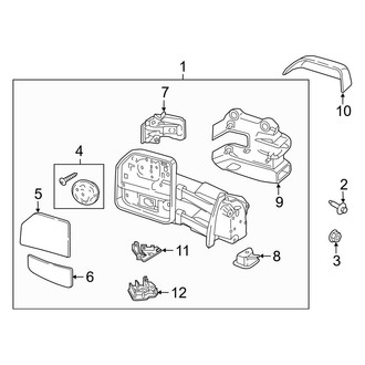 Ford OE - Front Door - Outside Mirrors (With Trailer Tow, With Telescoping)