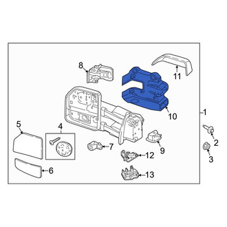 Ford OE - Front Right Upper Door Mirror Cover