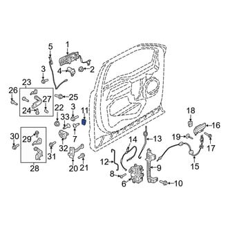 Ford OE - Rear Bumper Cover Nut