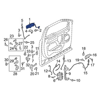 Ford OE - Front Left Outer Exterior Door Handle