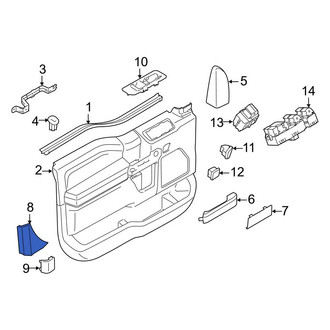 Ford OE - Front Right Door Trim Molding
