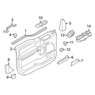 Ford OE - Front Door - Interior Trim (Power Window)
