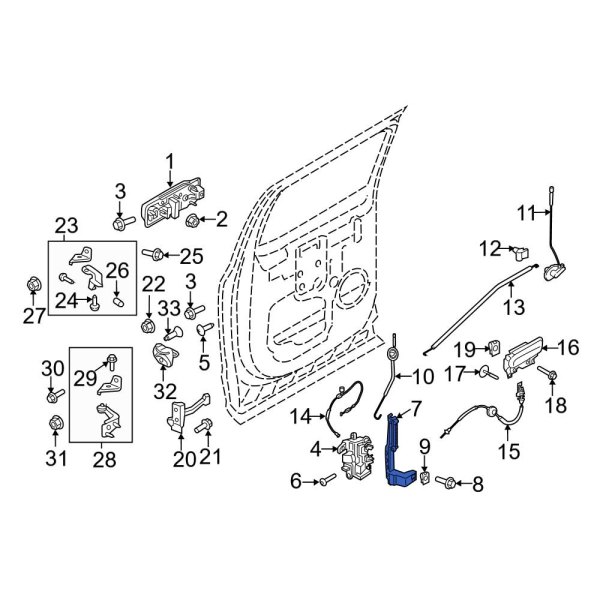 Door Latch Bracket