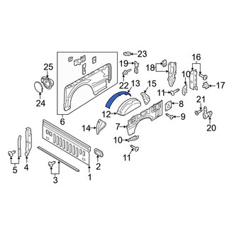 Ford OE - Rear Left Outer Wheel Housing Side Panel