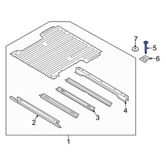 Ford OE - Truck Bed Floor Sill Bolt