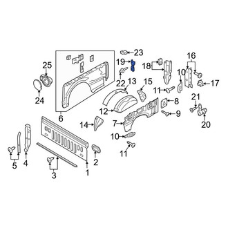 Ford OE - Rear Right Tailgate Hinge Bracket
