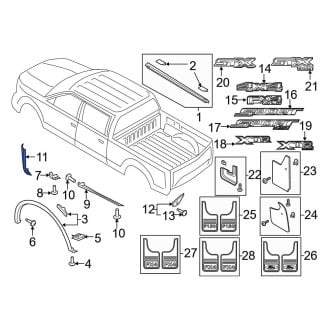 Ford F-150 OEM Rocker Panels & Floors | Side Skirts, Pans — CARiD.com