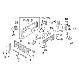 Ford OE - Truck Bed Panel Bolt