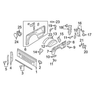 Ford OE - Pick Up Box - Front & Side Panels (8' Box)