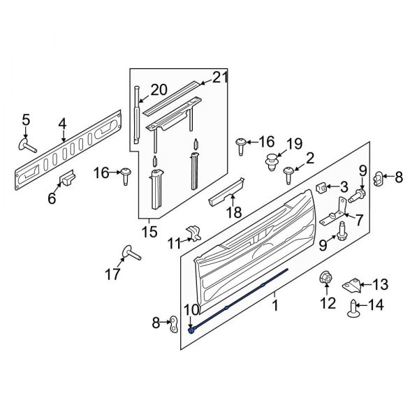 Tailgate Latch Rod