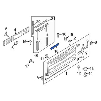 Ford OE - Rear Upper Tailgate Gap Cover