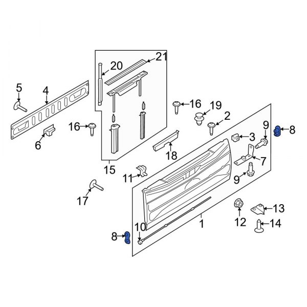 Tailgate Hinge Spacer