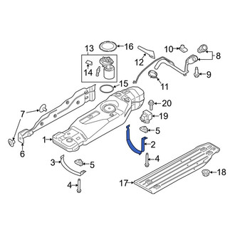 Ford OE - Front Fuel Tank Strap